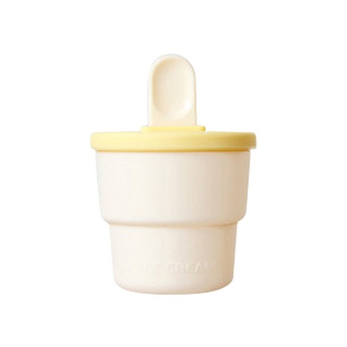 HOME DECO 실리콘 아이스크림 틀, 1개, 화이트