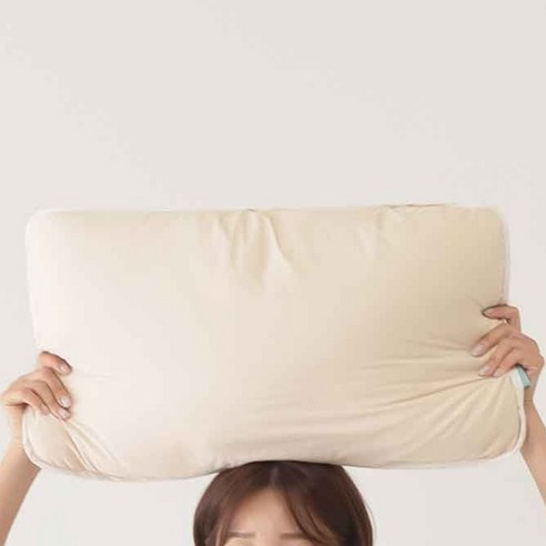 홈랩 릴렉스 필로우 기절베개, 베이지 + 아이보리, 1개