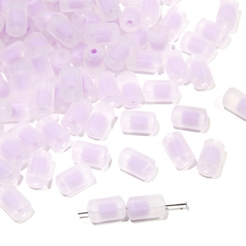 알로데 컬러 고드름 시럽 구슬 DIY 비즈 12 x 7 mm 50p, B05 퍼플, 4개