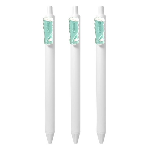 큐티파츠 젤펜 쿠키 0.5mm, 민트, 3개