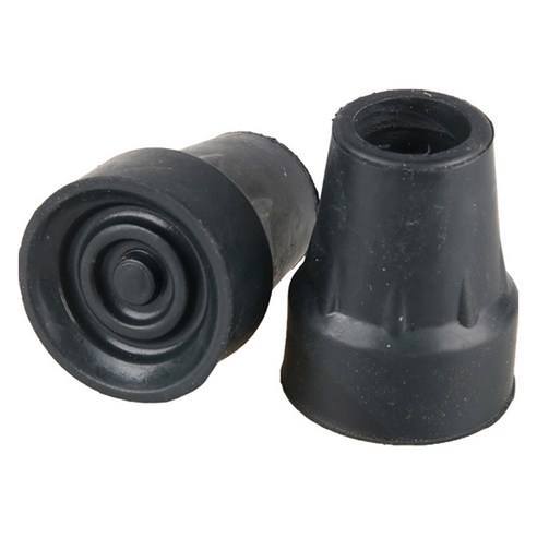 Dr.펠리스제이 목발 지팡이 리필 고무캡 패킹 22mm, D블랙, 2개