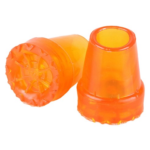 Dr.펠리스제이 목발 지팡이 리필 고무캡 패킹 22mm, A오렌지, 2개
