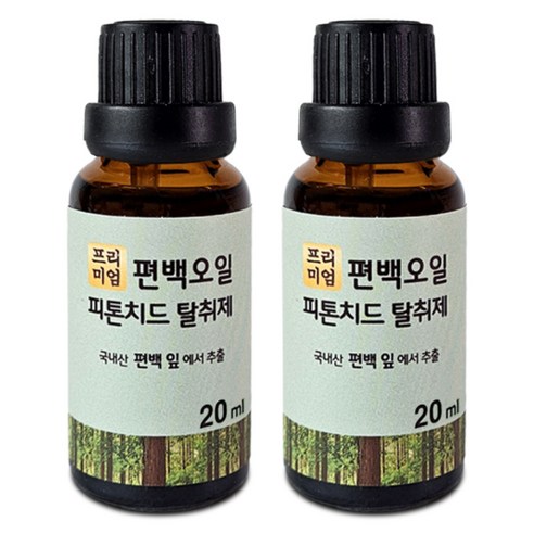 편백아트 프리미엄 편백오일 피톤치드 탈취제, 20ml, 2개