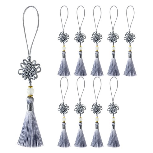 은은한 아름다움이 피어나는 공간, 핸즈픽 수려 구슬 노리개 무드그레이 태슬