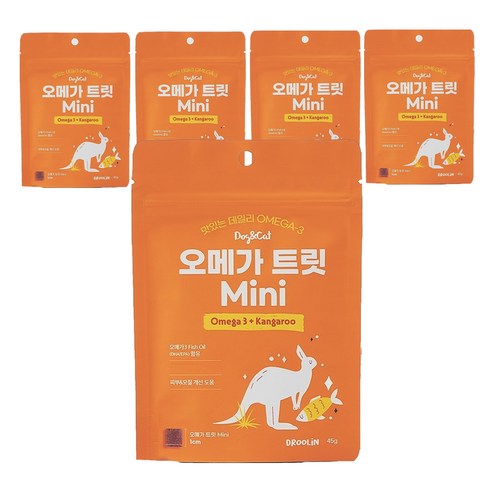 드룰린 강아지 오메가3 트릿 mini, 캥거루, 45g, 10개 미니트릿