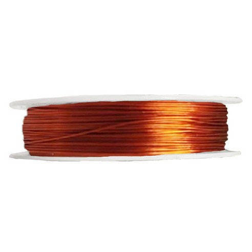 데이소이 컬러풀 공예 철사 0.5mm x 40m, 오렌지, 1개