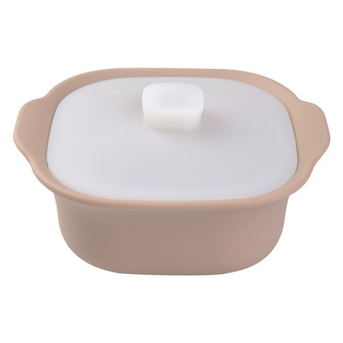미세스홈 플래티늄 실리콘 냄비 L 1200ml, 1개, 샌드베이지