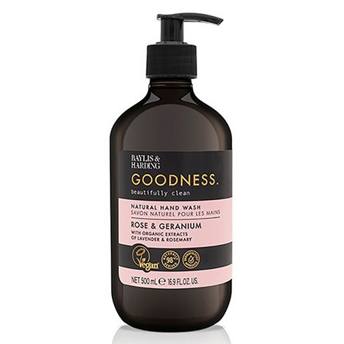 베일리스앤하딩 굿니스 로즈 앤 제라늄 핸드워시, 1개, 500ml