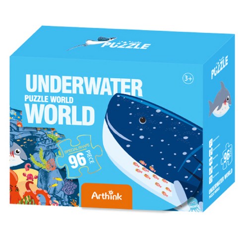 Arthink 직소퍼즐, 바다탐험UNDERWATERWORLD, 96피스, 1개