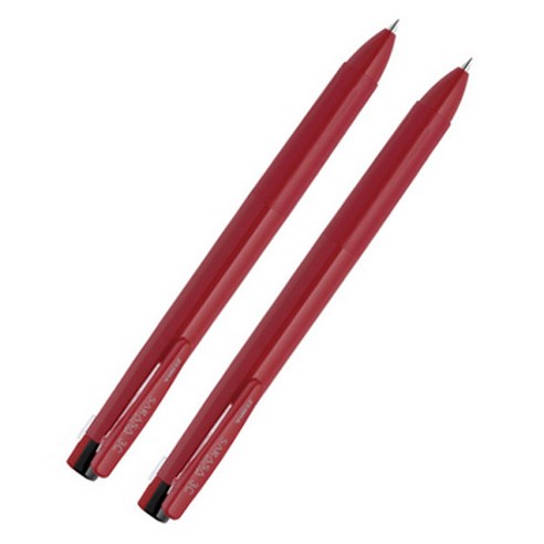 사라사 클립 3색 펜 0.4mm, 레드, 2개