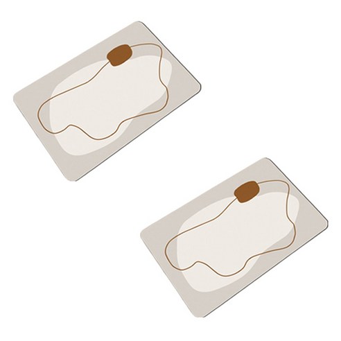 블럭마트 논슬립 규조토 발매트, type3, 2개