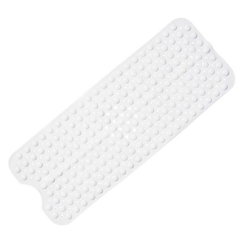 블럭마트 심플 욕실 미끄럼방지 매트 100 x 40 cm, 화이트, 1개