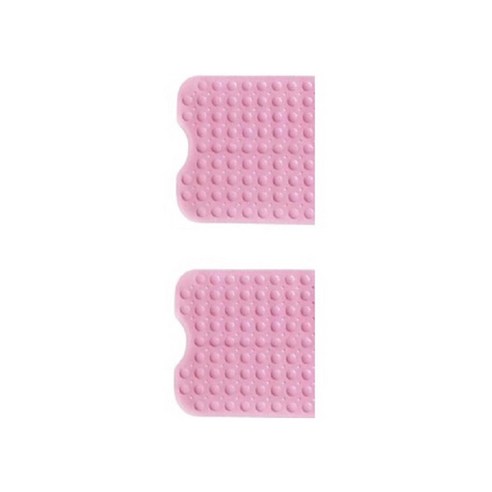 블럭마트 심플 욕실 미끄럼방지 매트 53 x 53 cm, 핑크, 2개