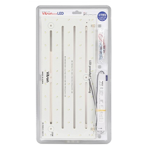 비츠온 LED 모듈 사각 방등 366 x 160 mm 50W, 주백색(아이보리빛), 1개