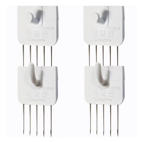 꼭꼬핀 국내 제조 파워 혼합형 4p, 화이트, 1개