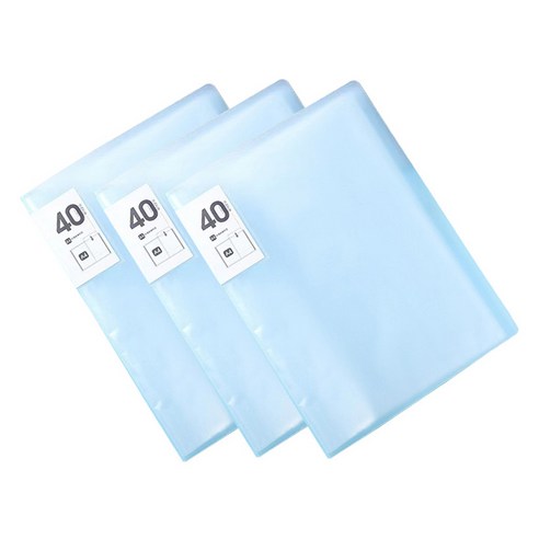 알로데 아카이브 테스트 A4 파일 30p 기본형 TYPE06, 블루, 3개