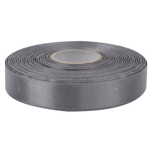 프리미엄 유광 단면 공단 리본 20mm, 39 진회색, 1개, 45m