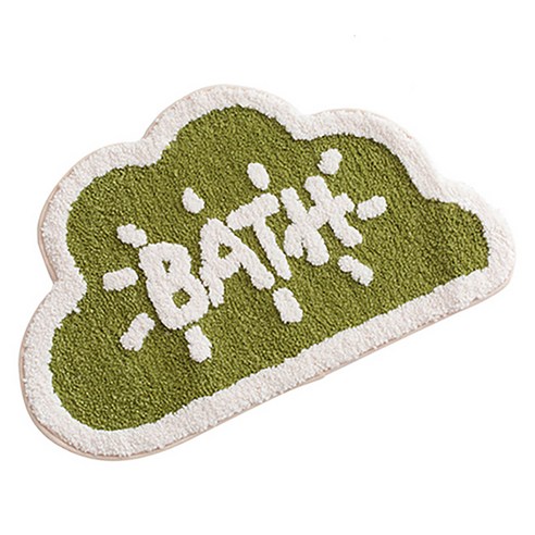 홈플로우 세탁가능 TPR코팅 논슬립 러그 구름 BATH