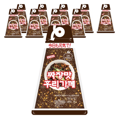 이엔푸드 짜장맛 후리가께, 50g, 10개