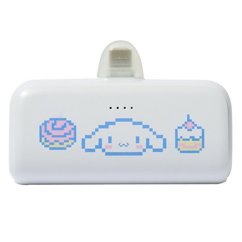 산리오 캐릭터즈 PD 20W 고속충전 도킹형 보조배터리 4500mAh C타입, 시나모롤, HY 21700
