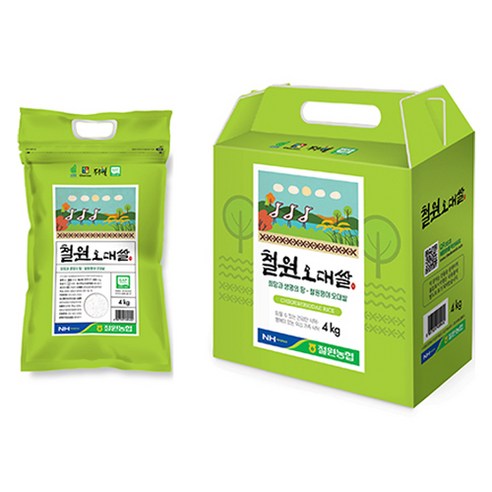 농협 철원오대쌀, 4kg, 1개