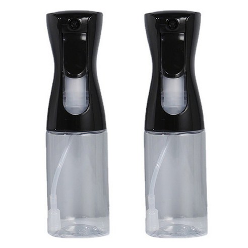 고압 안개 스프레이 분무기 300ml, 블랙, 2개