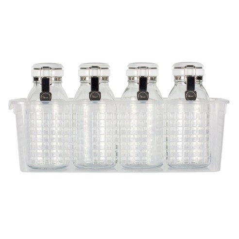 실리쿡 양념병 4p + 트레이 세트, 500ml, 1세트