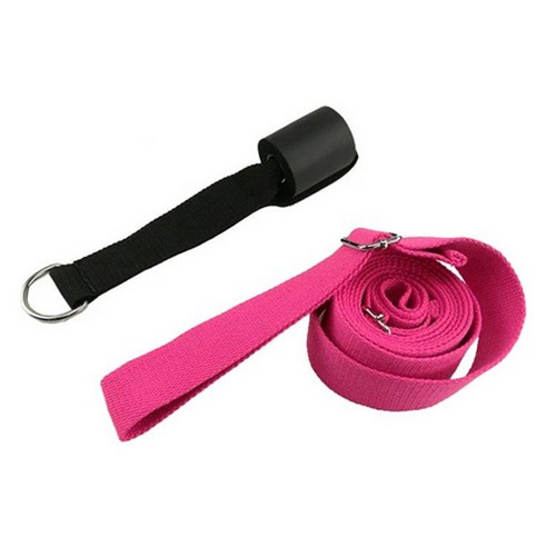 오늘의요가 스트레칭 벨트, 딥핑크, 1개