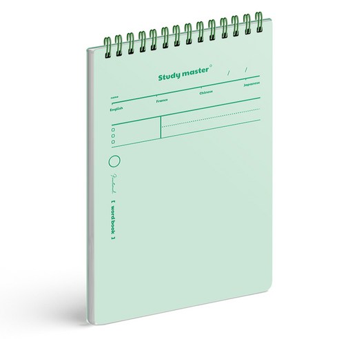 산뜻한 봄을 닮은, 뮤니드 스프링 파스텔 단어 암기 노트 그린 리뷰 단어장