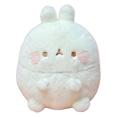 빈티지 파스텔 몰랑 봉제인형, 아이보리, 25cm, 1개