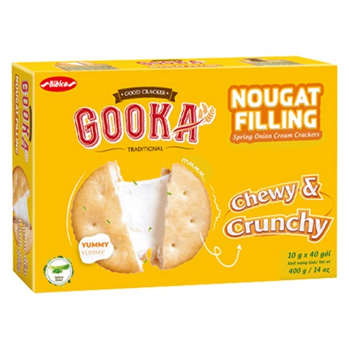 비비카 구카 누가 필링 크래커, 400g, 1개