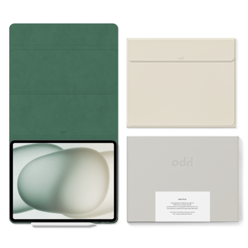 어썸디자인 오드 아이패드 폴리오 케이스, 펜넬 브라운