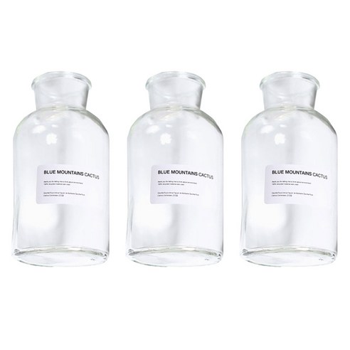 앙플랜트 화병 디퓨저 공용 시약병 250ml 3p, 투명