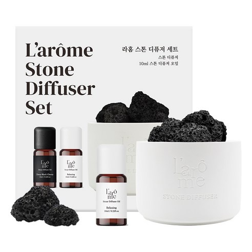 라홈 스톤 디퓨저 세트, 릴렉싱, 10ml, 1세트