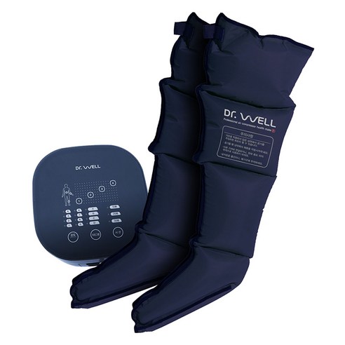 닥터웰 슬림미 공기압 종아리 4구 발 다리 마사지기 NAVY DR-5300, 네이비, 네이비, 1개