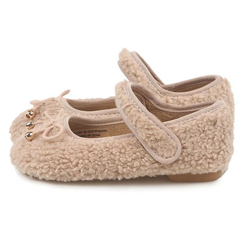 슈펜 여아용 테디 뽀글이 플랫슈즈 HPKWFEF93G