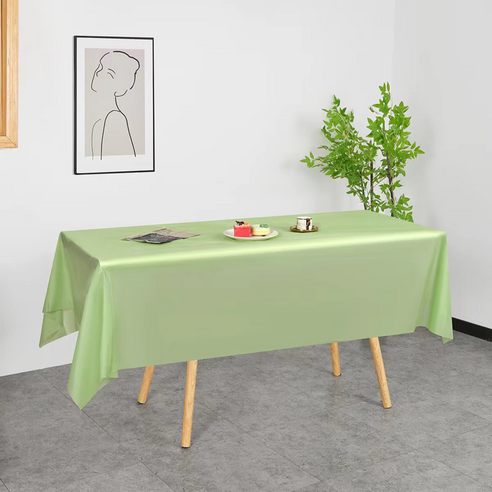 인아트 깔끔한 식탁보, 라이트그린, 137 x 183 cm, 1개