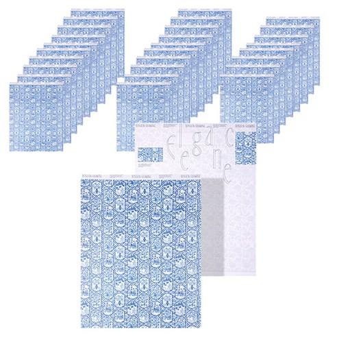 마켓감성 전통 명절 감사선물 포장지, 타입C, 30장