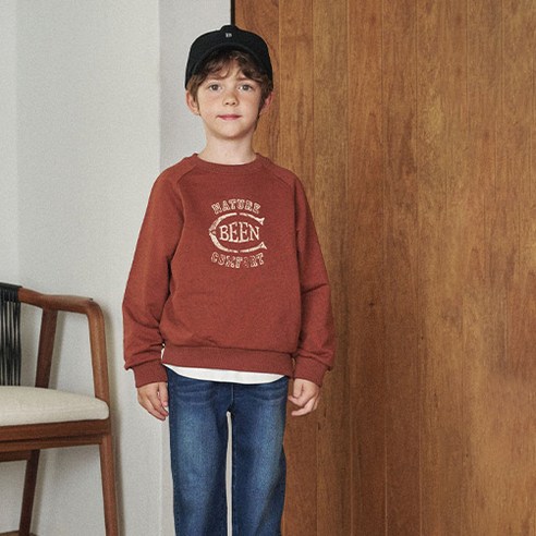 빈 남아용 브릭 맨투맨 BY53TS02BB