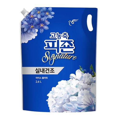 피죤 고농축 시그니처 섬유유연제 아이스플라워, 2.6L, 1개