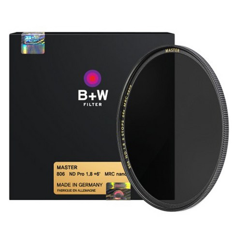 슈나이더크로이츠나흐 B+W ND 64X Master 62mm 카메라 렌즈 필터, 1개