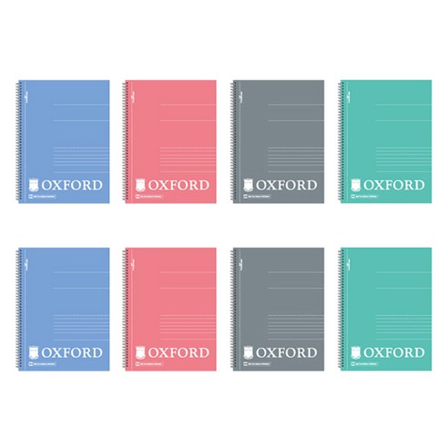 OXFORD 스프링 노트 B5 30매 B, 랜덤발송, 8개