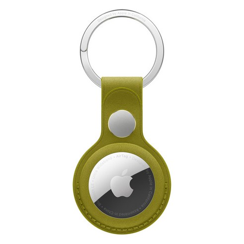 Apple 정품 2024 에어태그 파인우븐 키링, 샤르트뢰즈, 1개
