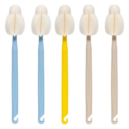 엠피엘 롱 더블버블 젖병솔 5p 세트 25cm, 혼합색상, 1세트