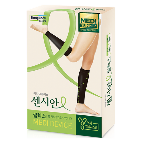 센시안 릴렉스 종아리 압박밴드 블랙, M-L, 1개