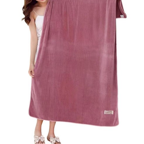 원이네 심플 바스타월 70 x 140 cm 면사, 퍼플, 1개
