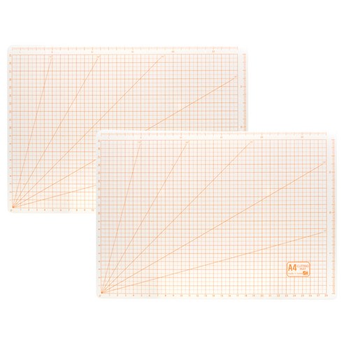 A4 반투명 커팅매트 2p, 주황