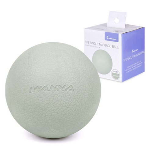 아이워너 싱글 마사지 지압볼, 세이지그린, 1개