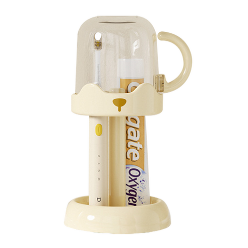 더자카 수염 다용도 스탠드 양치세트, 옐로, 1세트