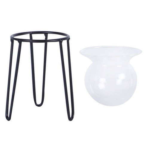 세컨드베스트 식물 철제 장식품 + 조화 화병 세트, STYLE 06, 1개